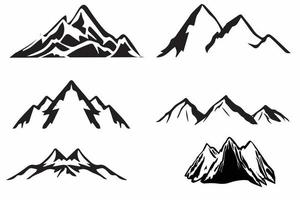 Mountain vector, hill vector, Mountain silhouette vector