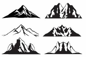 mountain vector, mountain black, hill, mountain silhouette vector