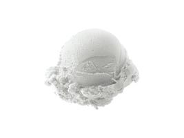 ice cream ball isolated on white background photo