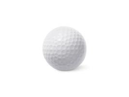 Golf ball isolated on white background photo