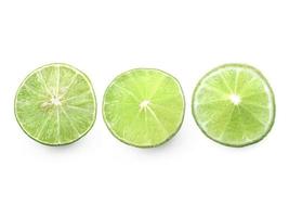 limes isolated on the white background photo