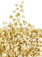 Popcorn isolated in on a white background photo