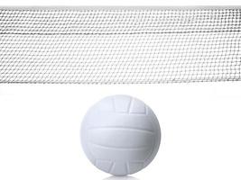 Isolated Volleyball Net on the white background photo