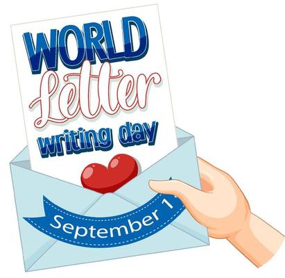 World Letter Writing Day Banner Design