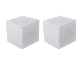 Styrofoam padding for product on white background photo