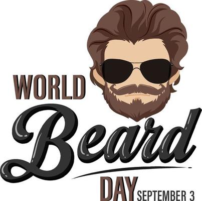 World beard day banner design