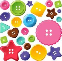 Colourful buttons seamless pattern vector