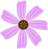Pink cosmos flower vector art for graphic design and decorative element