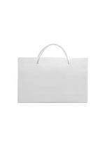White empty Paper bag isolated on white background for design photo