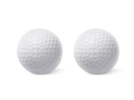 Golf ball isolated on white background photo