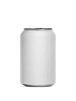 Aluminum cans on white background For design photo