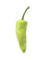 green chili pepper isolated on a white background photo