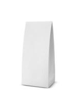 Paper Bag Package for advertising and branding. A-form Paper Bag. Paper bag triangular shape photo