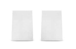 Paper Bag Package for advertising and branding. A-form Paper Bag. Paper bag triangular shape photo