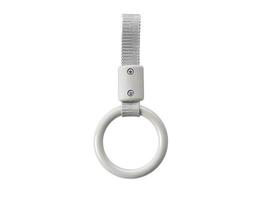 hand handle loop in the subway. isolated on white background photo
