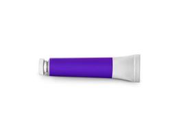 color tube on a white background photo