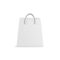 Empty Shopping Bag for advertising and branding.3d render photo