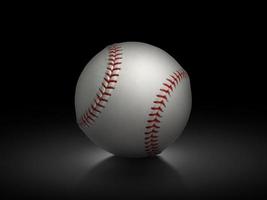 baseball on black background. Team sport photo