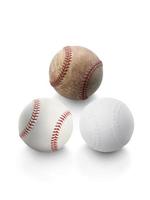 Baseball isolated on white background photo