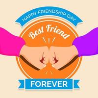 frases del dia de la amistad mejor amigo vector