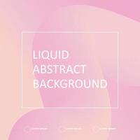 Abstract pink background with 3D beautifull soft liquid shape. Best for modern social media feeds. vector