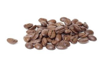 Coffee beans on white background photo