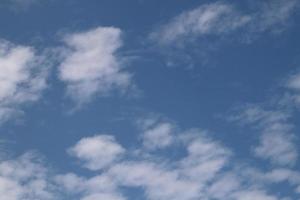 Blue sky white clouds background photo