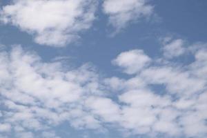 Blue sky white clouds background photo