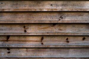 The surface of the walls of wooden boards for the background. Close up the old wood with a detailed texture. photo