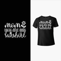 diseño de camiseta de mamá vector