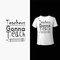 Teacher T-Shirt Design vector