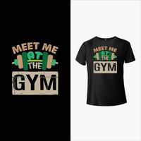 Gym T-Shirt Design vector