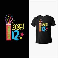 Birth Day T-Shirt Design vector