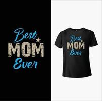 diseño de camiseta de mamá vector