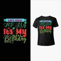 Birth Day T-Shirt Design vector