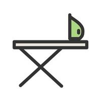 Iron Stand Filled Line Icon vector