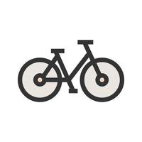 Bicycle Filled Line Icon vector