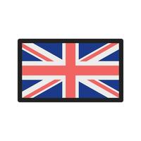 United Kingdom Filled Line Icon vector