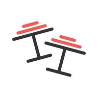 Cuff Links Filled Line Icon vector