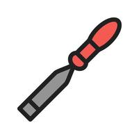 Chisel Filled Line Icon vector