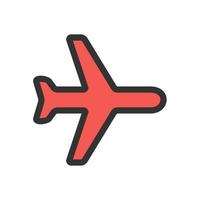 Aeroplane Mode Filled Line Icon vector