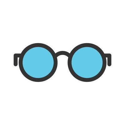 Glasses Filled Line Icon