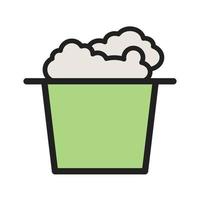 Popcorn Filled Line Icon vector