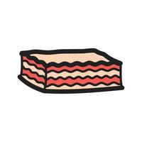 Lasagna Filled Line Icon vector