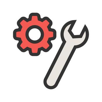 Preferences Filled Line Icon vector