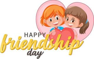 International Friendship Day banner design vector