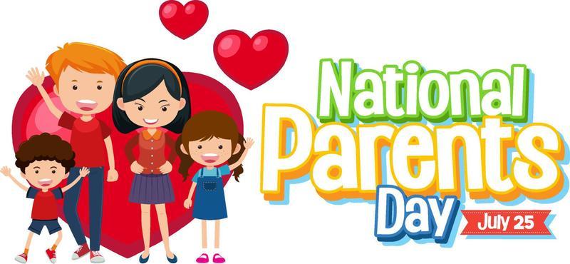 National Parents Day poster design