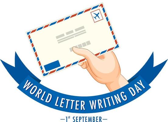 World Letter Writing Day Banner Design