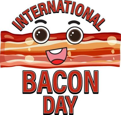 International bacon day poster template