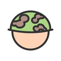 Soldier Filled Line Icon vector